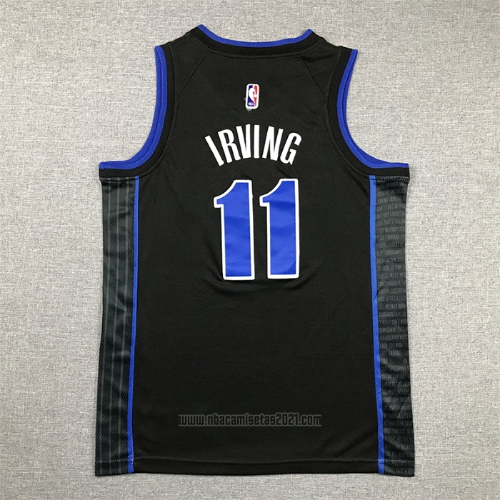 Camiseta Nino Dallas Mavericks Kyrie Irving #11 Ciudad 2023-24 Azul